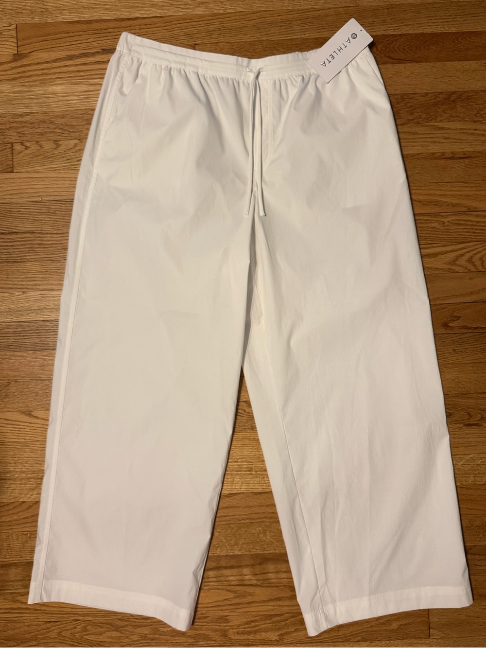 NWT Athleta Drift Poplin Pant in white size XL - Picture 4 of 9